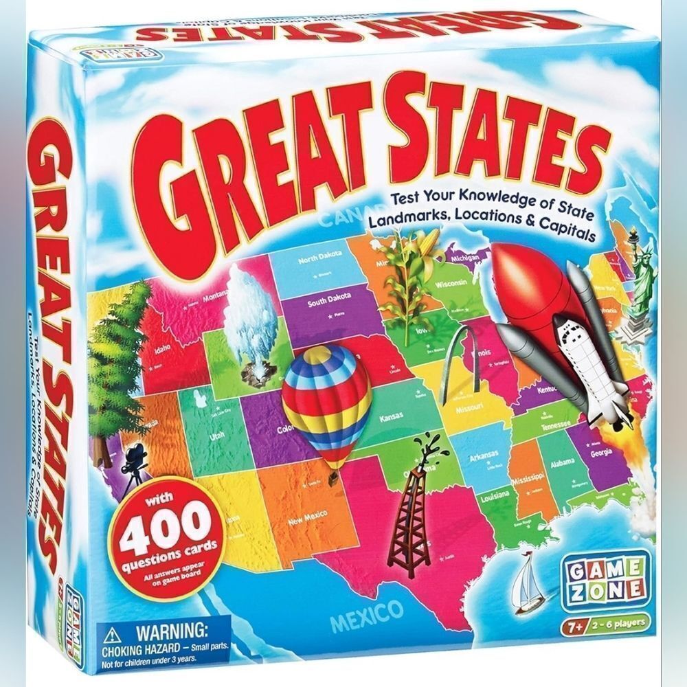 💜NIB Great States 2013 Edition Trivia Board Game